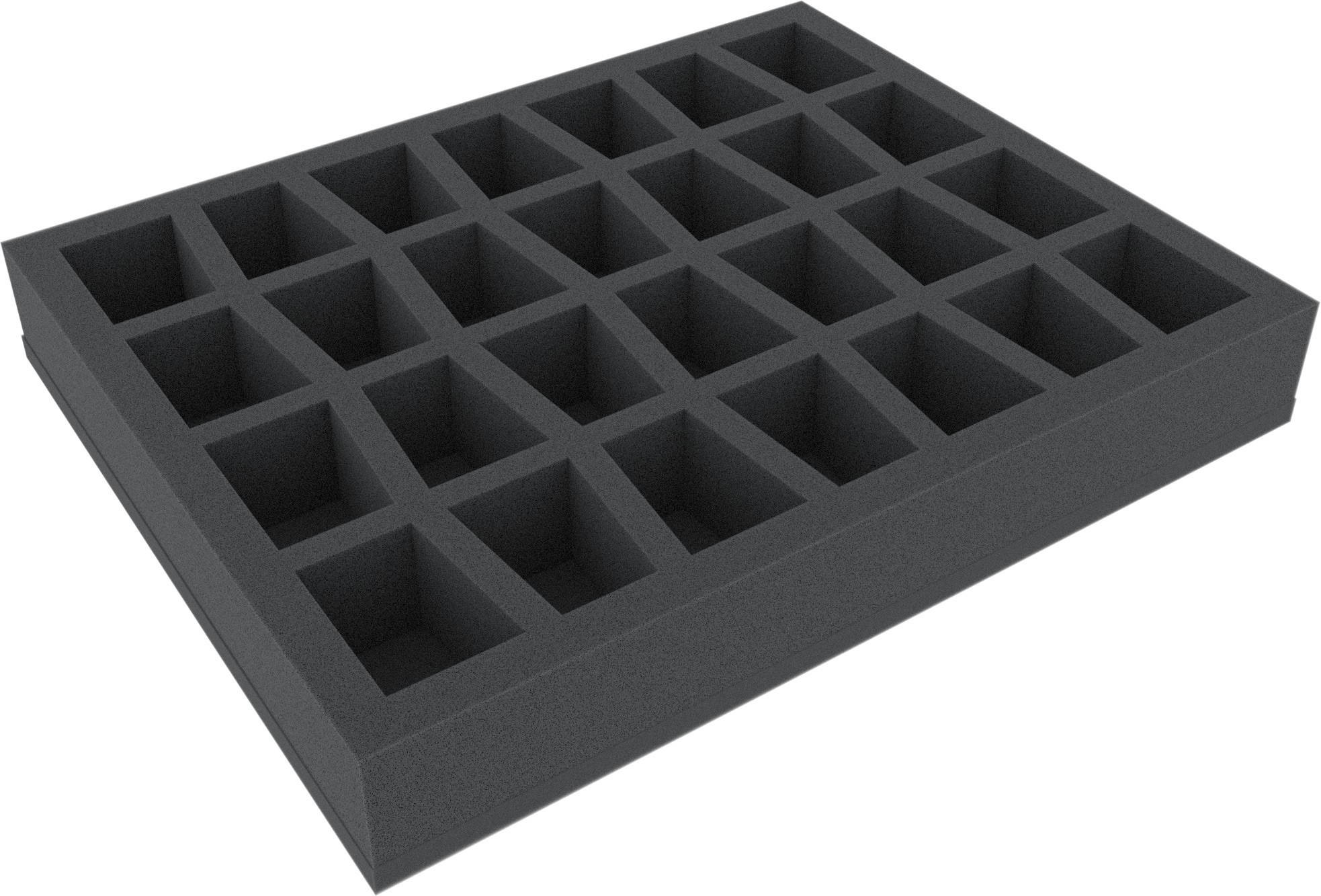 FS035C4BO 35 mm (1.38 inch) Figure Foam Tray with base and 28 slots for